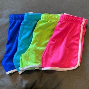 Set of 4 Justice Mesh Shorts Size 7